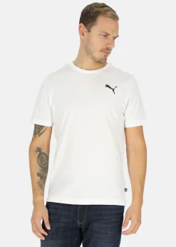 Online Puma ESS Small Logo Tee Puma White-Puma White-Cat