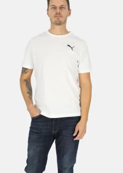 Online Puma ESS Small Logo Tee Puma White-Puma White-Cat