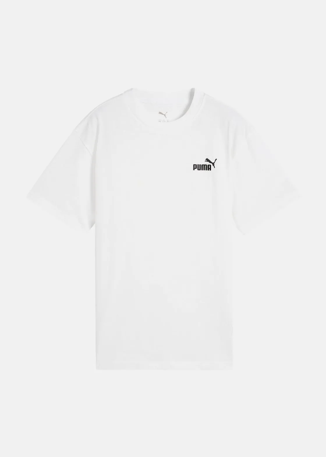 New Puma ESS Small No. 1 Logo Relaxed T PUMA White