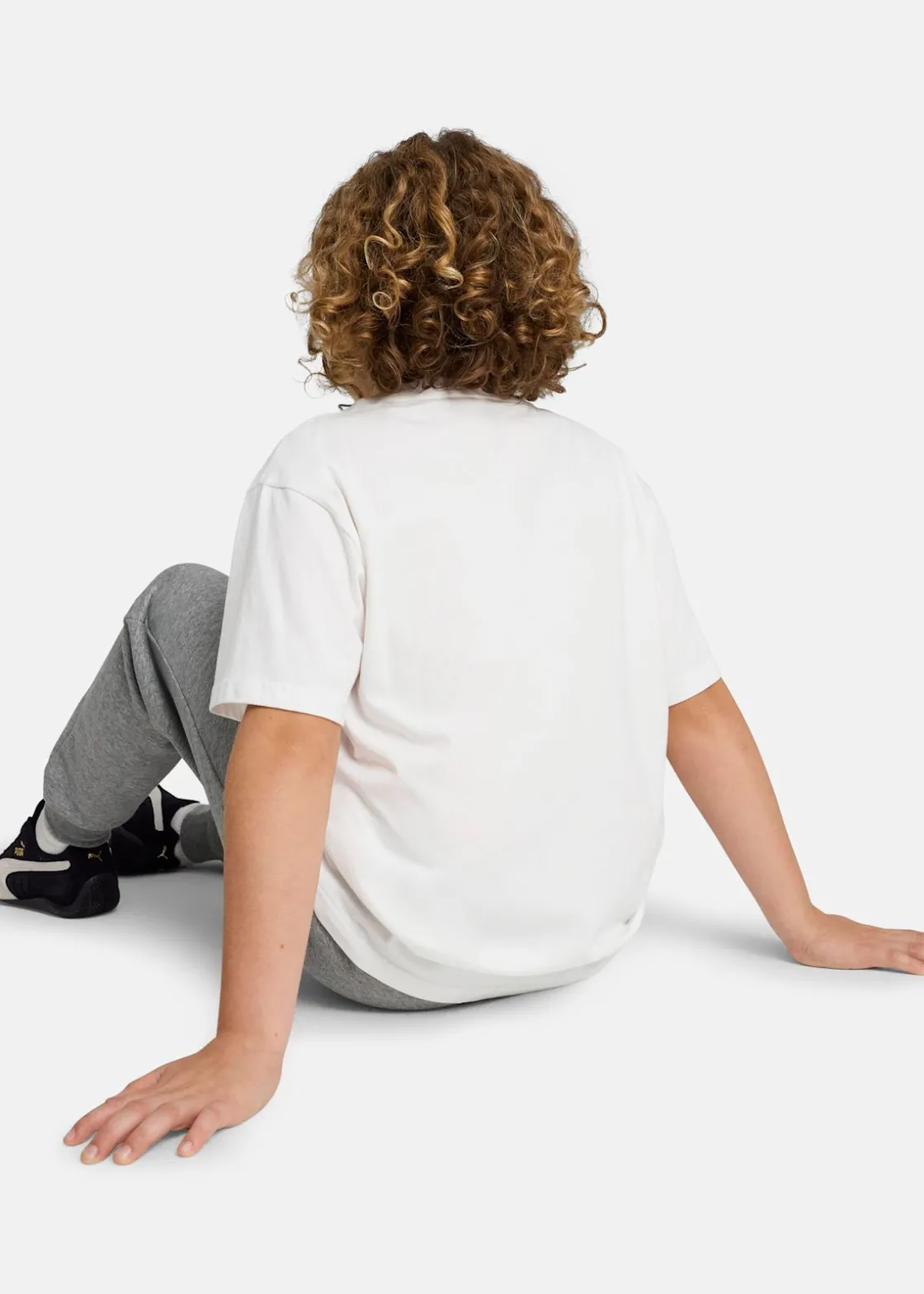 New Puma ESS Small No. 1 Logo Relaxed T PUMA White