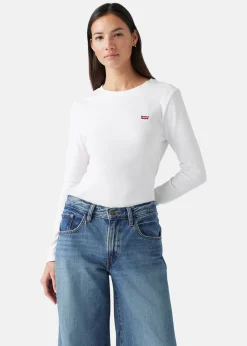 Sale LEVI'S® ESSENTIAL HM LS TEE WHITE +