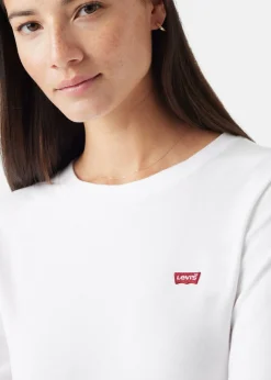 Sale LEVI'S® ESSENTIAL HM LS TEE WHITE +