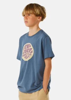 Outlet Rip Curl FILGREEÂ Â SS TEE -BOY VINTAGE NAVY