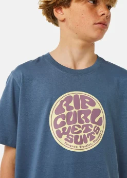 Outlet Rip Curl FILGREEÂ Â SS TEE -BOY VINTAGE NAVY