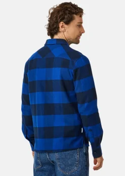 Best Huski Wear Flannel Shirt Dark Azure