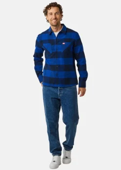 Best Huski Wear Flannel Shirt Dark Azure