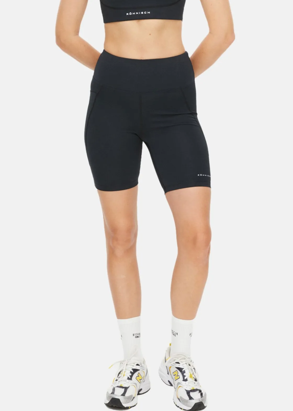 Clearance Röhnisch Flattering High Waist Bike Tig Black