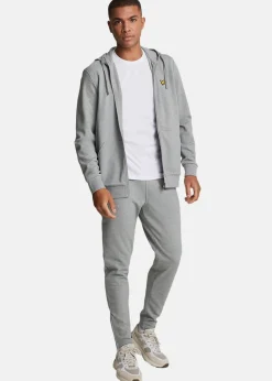 Outlet Lyle&scott Fly Fleece Trackies Mid Grey Marl