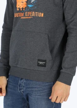 Clearance Swedemount Forest Hood Greymelange Salmon