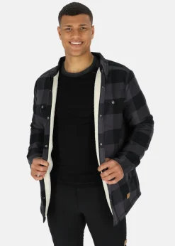 New Swedemount Forest Pile Shirt II Charcoal/Black
