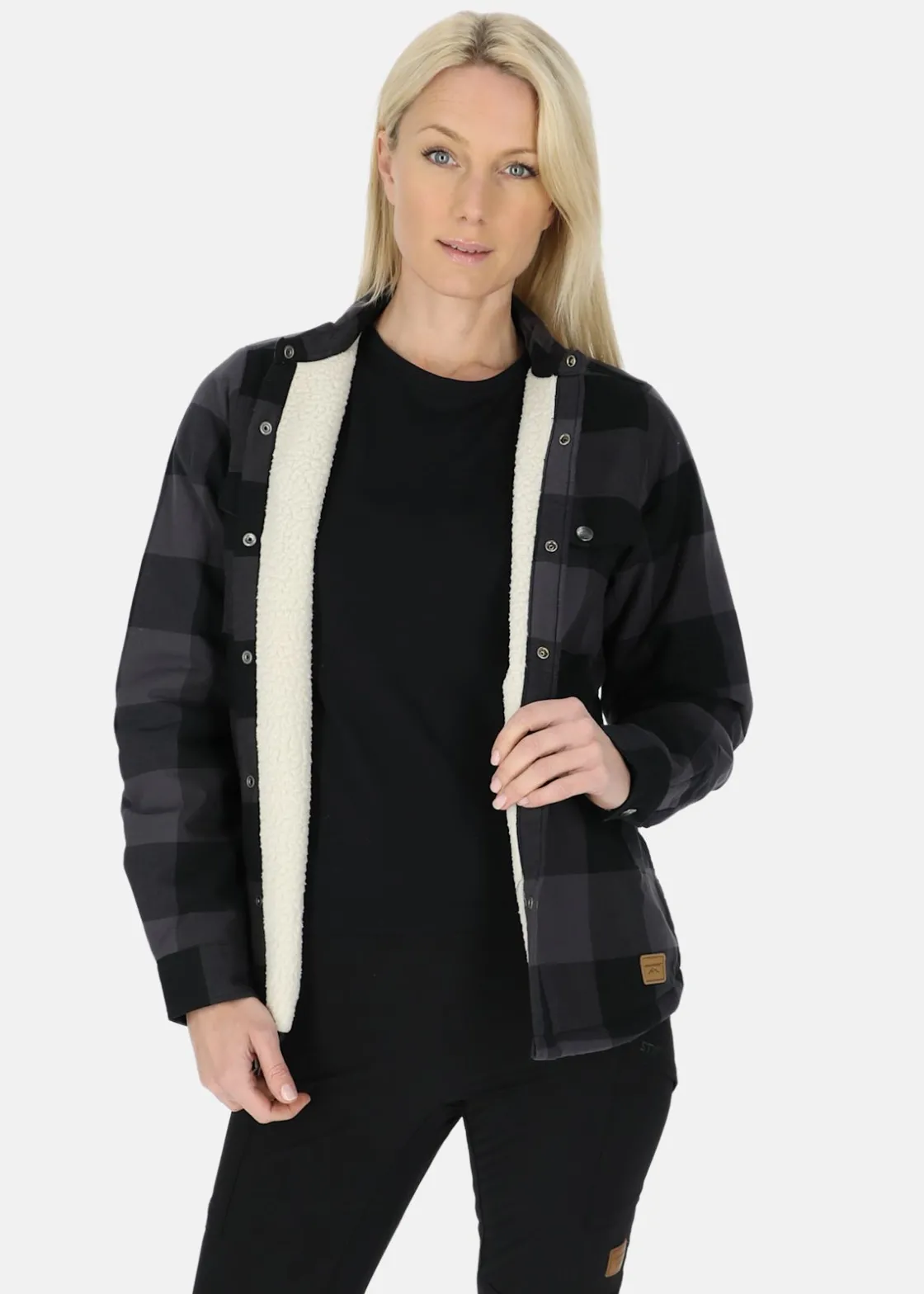 Swedemount Forest Pile Shirt II W Charcoal/Black