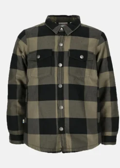 Outlet Swedemount Forest Pile Shirt JR Olive/Black