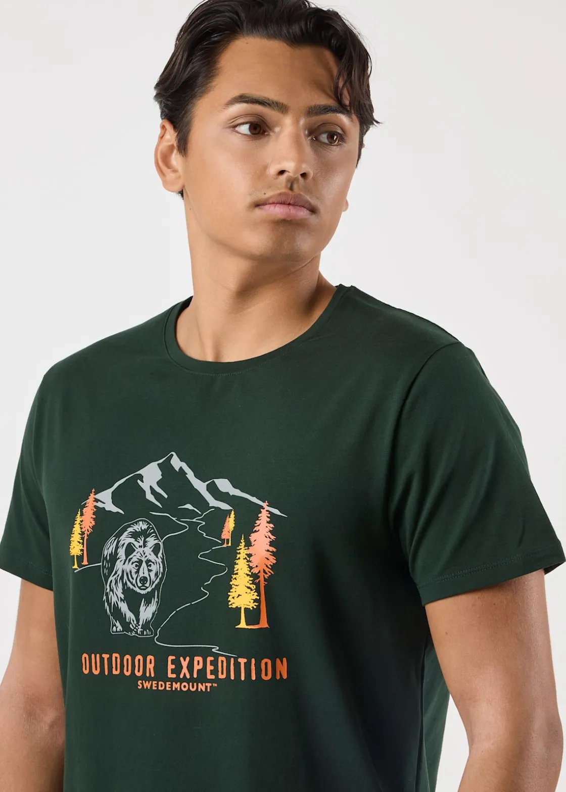 Best Swedemount Forest Tee Green Bear