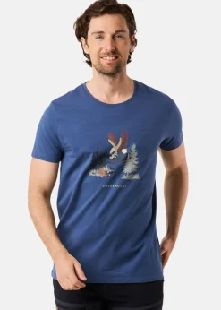 Swedemount Forest Tee Denim Blue Eagle