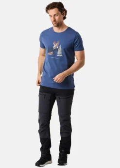 Swedemount Forest Tee Denim Blue Eagle