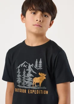 Swedemount Forest Tee JR Black Elk