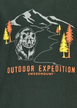 New Swedemount Forest Tee JR Green Bear