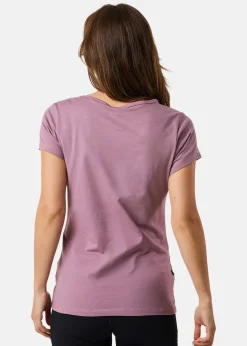 Best Swedemount Forest Tee W Dk. Mauve Chantarelle