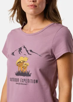 Best Swedemount Forest Tee W Dk. Mauve Chantarelle