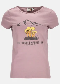 Best Swedemount Forest Tee W Dk. Mauve Chantarelle