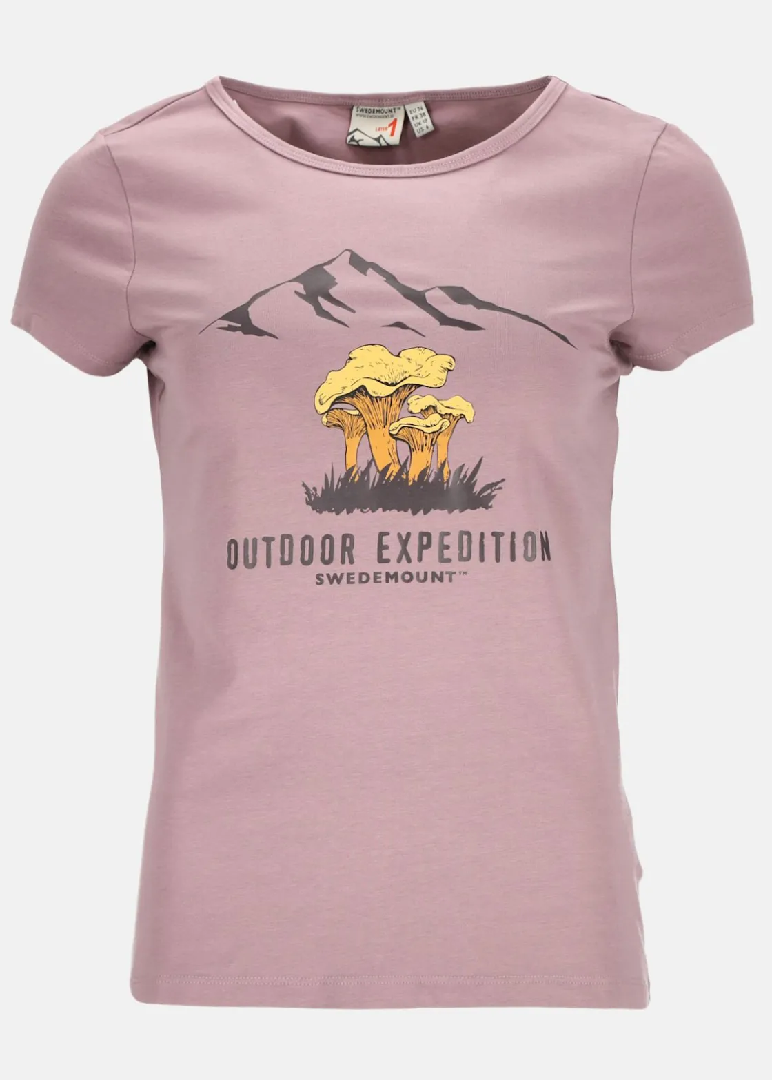 Best Swedemount Forest Tee W Dk. Mauve Chantarelle