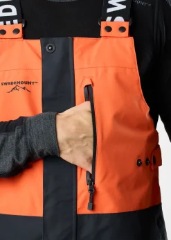 Hot Swedemount Freeride Bib Pants Orange/Black