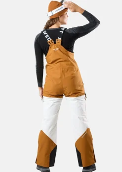 Outlet Swedemount Freeride Bib Pants W Offwhite/Almond Beige
