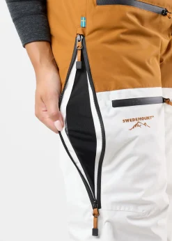 Outlet Swedemount Freeride Bib Pants W Offwhite/Almond Beige