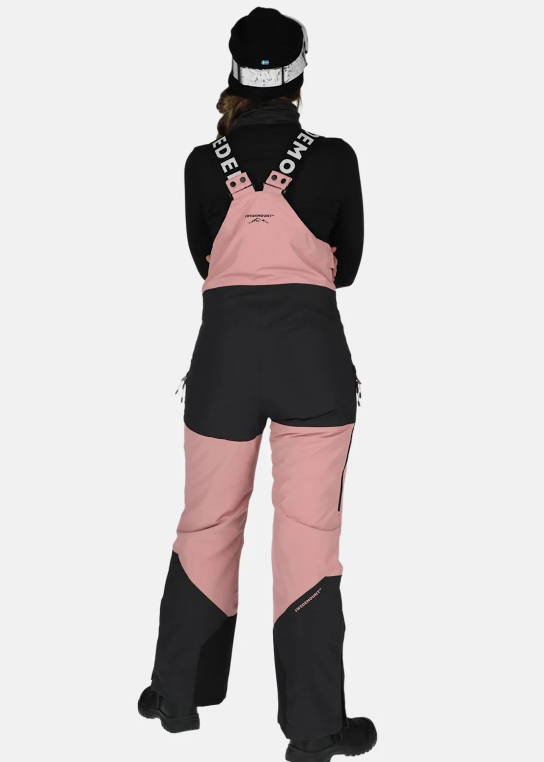 Clearance Swedemount Freeride Bib Pants W Dusty Rose/Charcoal
