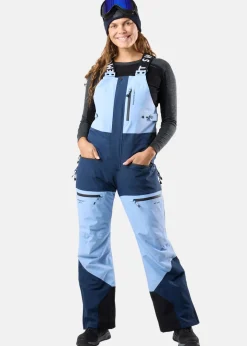 Outlet Swedemount Freeride Bib Pants W Dusty Blue/Midnight Navy