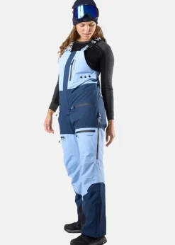 Outlet Swedemount Freeride Bib Pants W Dusty Blue/Midnight Navy