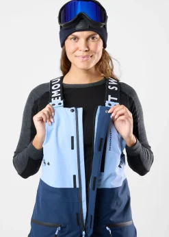 Outlet Swedemount Freeride Bib Pants W Dusty Blue/Midnight Navy