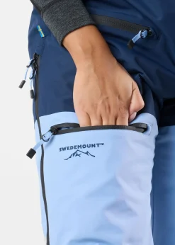 Outlet Swedemount Freeride Bib Pants W Dusty Blue/Midnight Navy