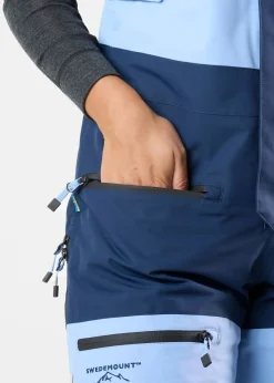 Outlet Swedemount Freeride Bib Pants W Dusty Blue/Midnight Navy