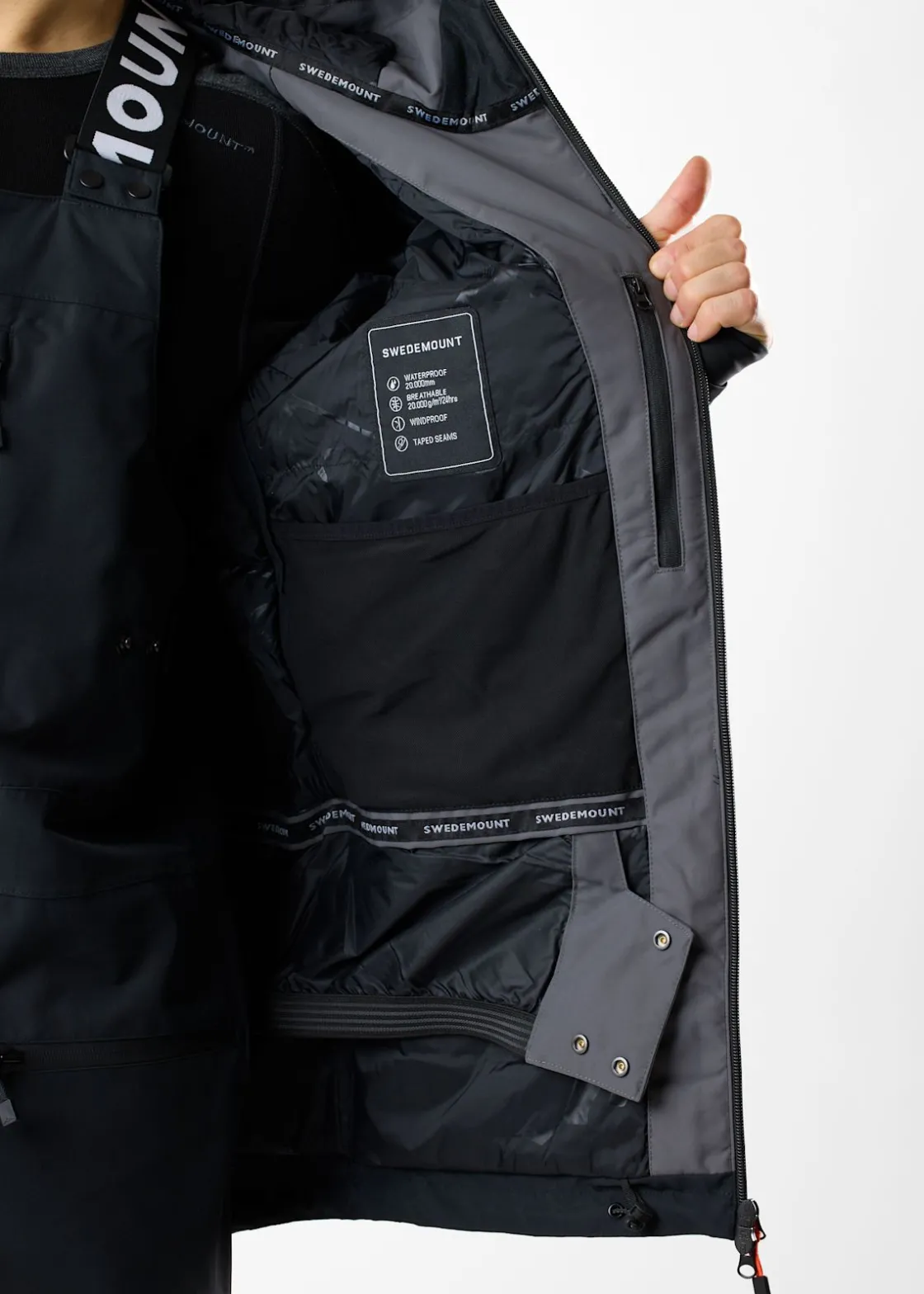 Sale Swedemount Freeride Jacket Charcoal/Black