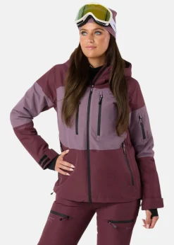 Swedemount Freeride Jacket W Dk. Mauve/Pale Mauve