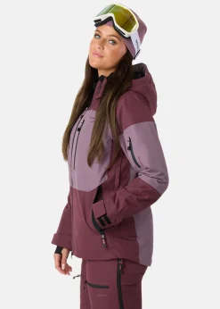 Swedemount Freeride Jacket W Dk. Mauve/Pale Mauve