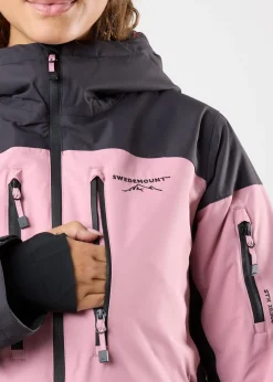 Online Swedemount Freeride Jacket W Dusty Rose/Charcoal