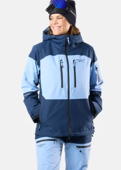 Discount Swedemount Freeride Jacket W Dusty Blue/Midnight Navy