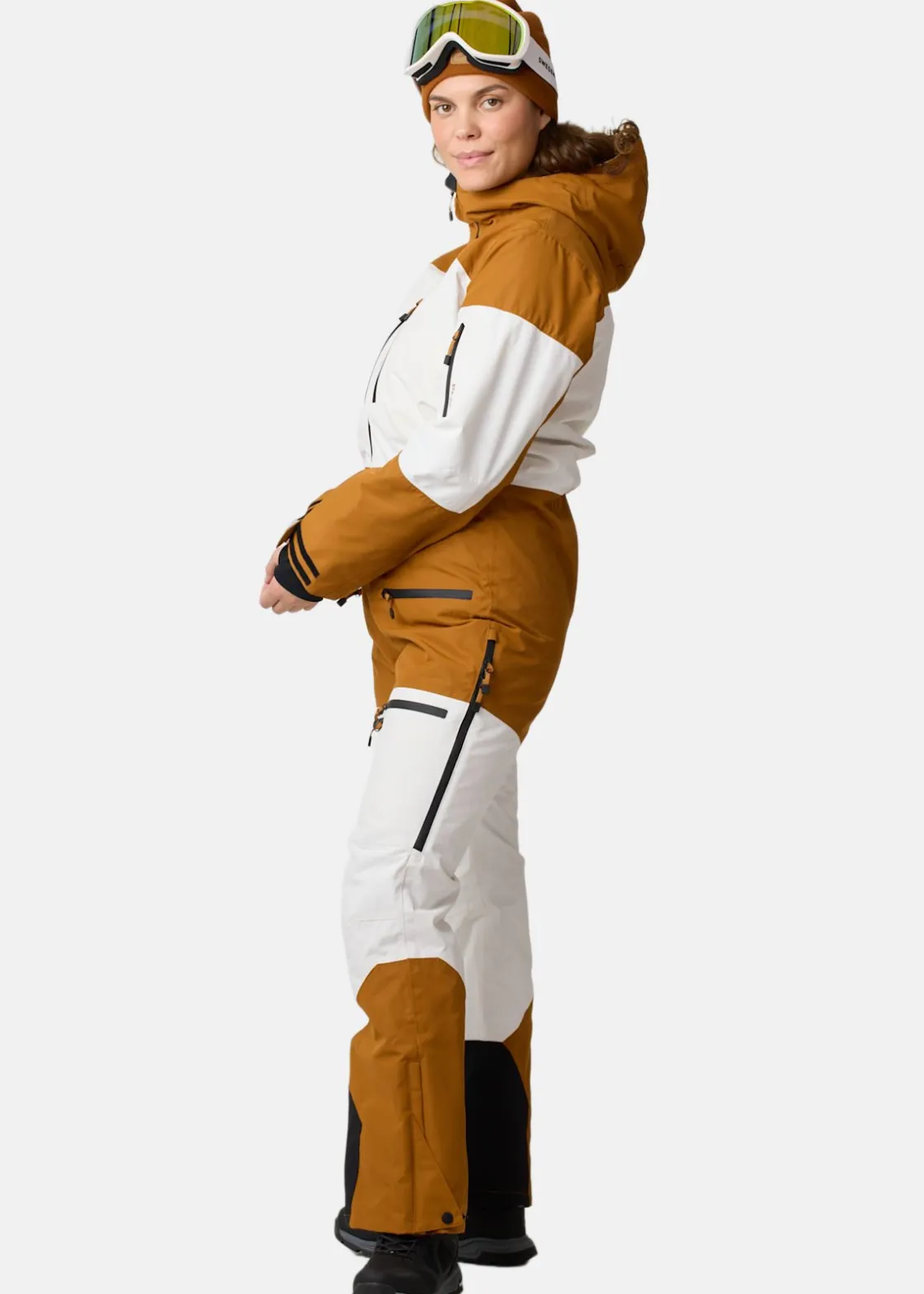 Discount Swedemount Freeride Skisuit W Offwhite/Almond Beige