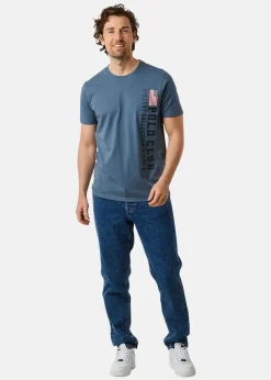 Hot Saint Vincent Fresno Tee Denim Blue