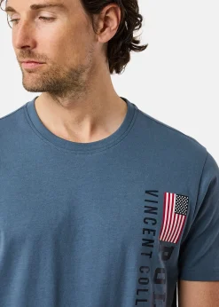 Hot Saint Vincent Fresno Tee Denim Blue