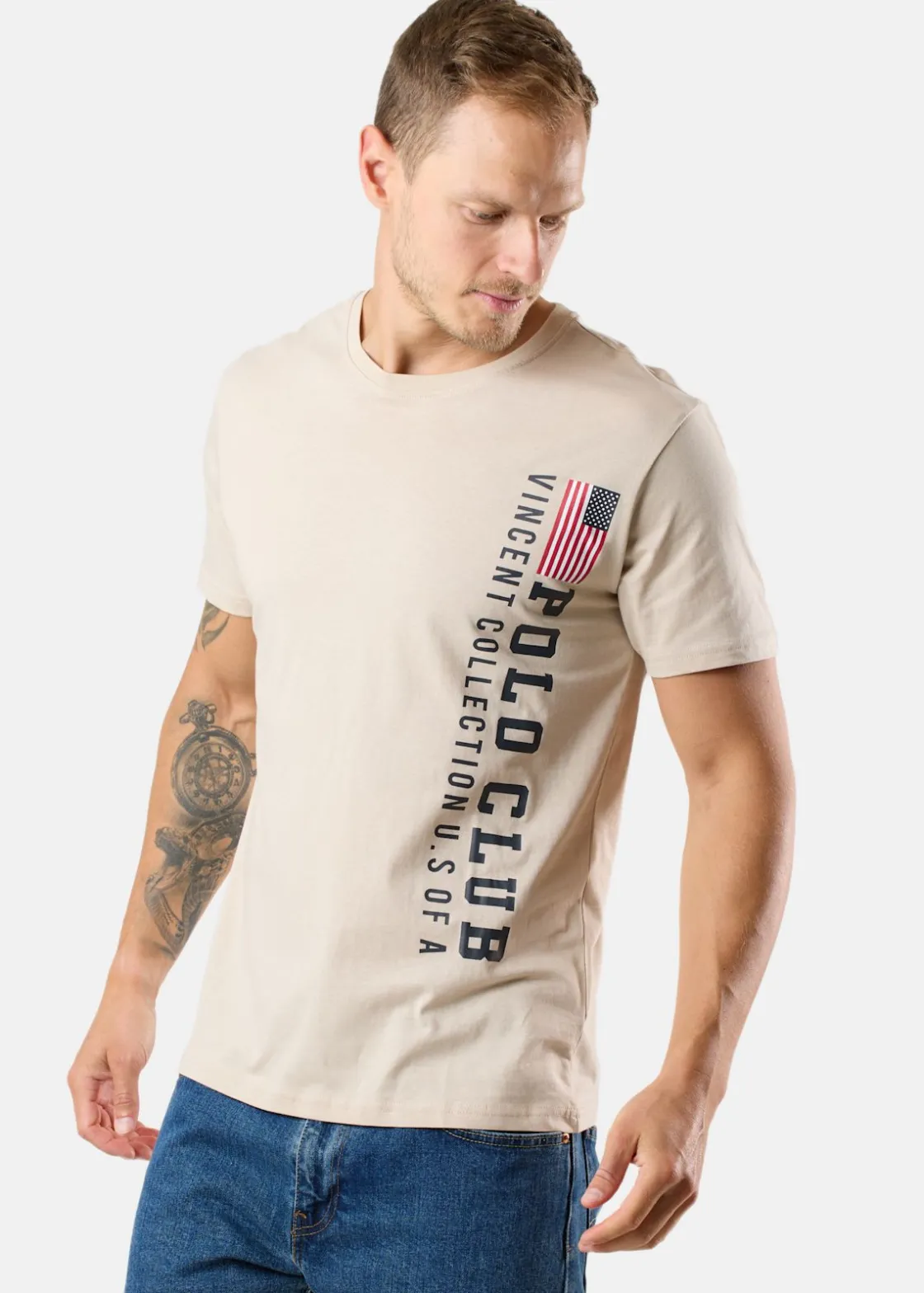 Sale Saint Vincent Fresno Tee Beige