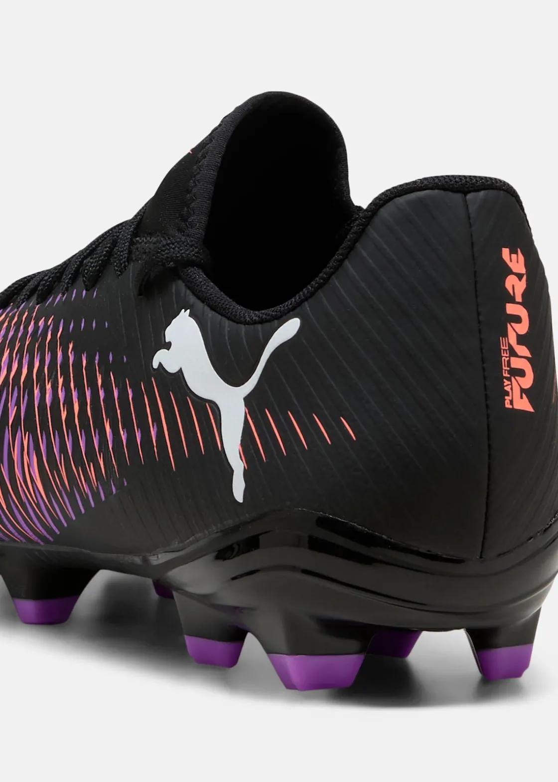 New Puma FUTURE 8 PLAY FG/AG PUMA Black-PUMA White-Glowing Red