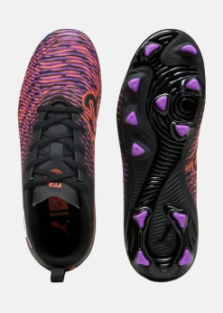 Clearance Puma FUTURE 8 PLAY FG/AG Jr PUMA Black-PUMA White-Glowing Red