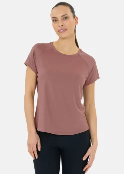 Sale Athlecia Gaina V2 W S/S Tee Rose Taupe