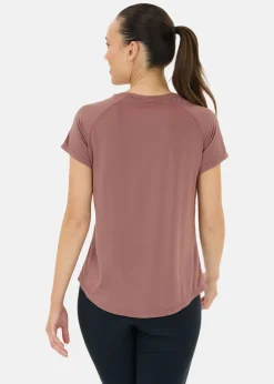 Sale Athlecia Gaina V2 W S/S Tee Rose Taupe