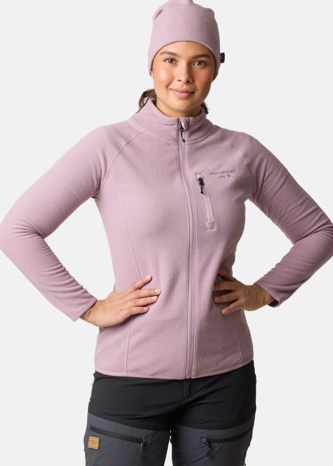 Best Swedemount Geilo Fleece Full Zip II W Pale Mauve