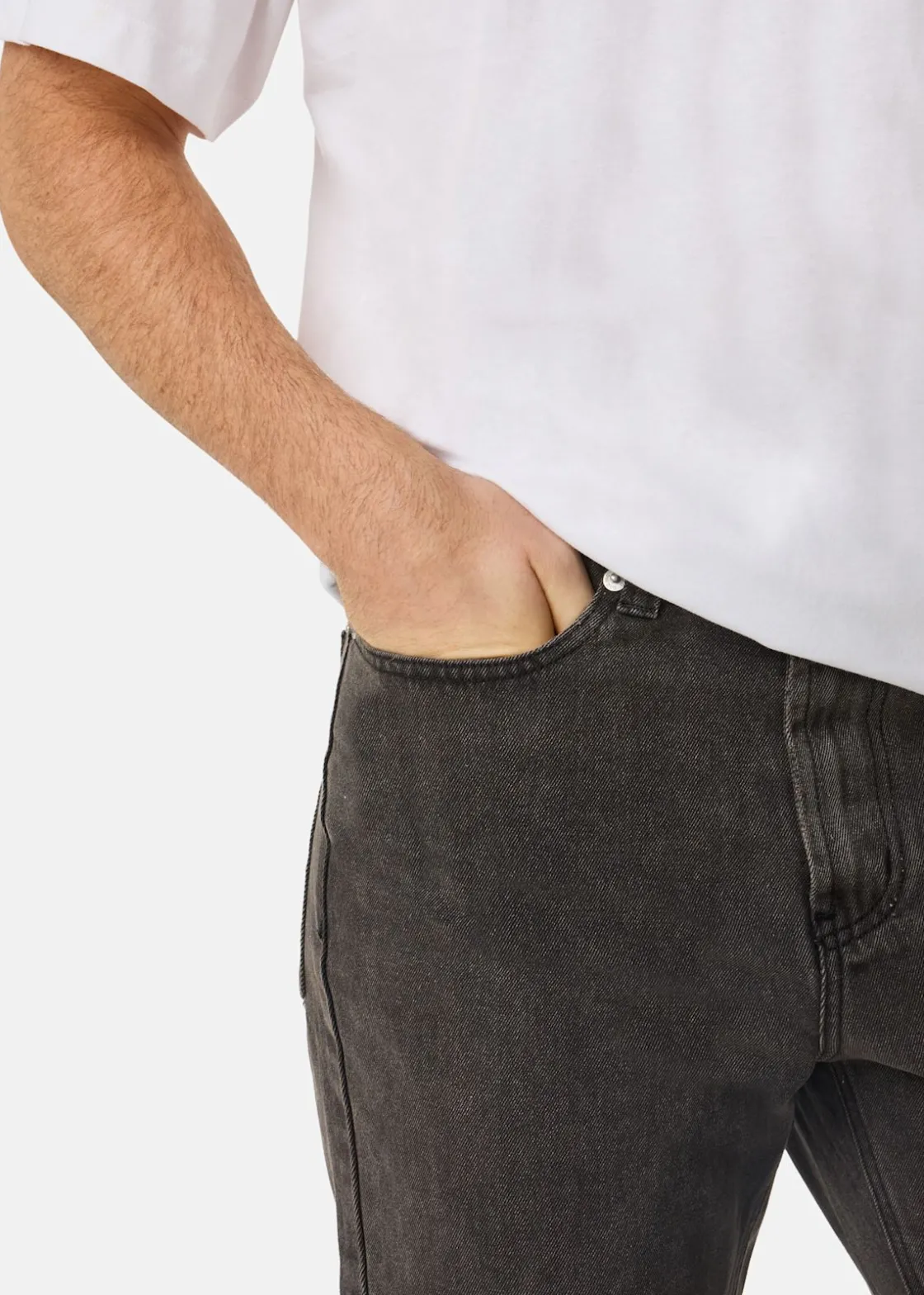 Best Gizmo Straight Leg Jeans Grey