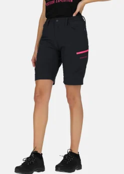 New Swedemount Glittertind Shorts W Charcoal/Fuchsia